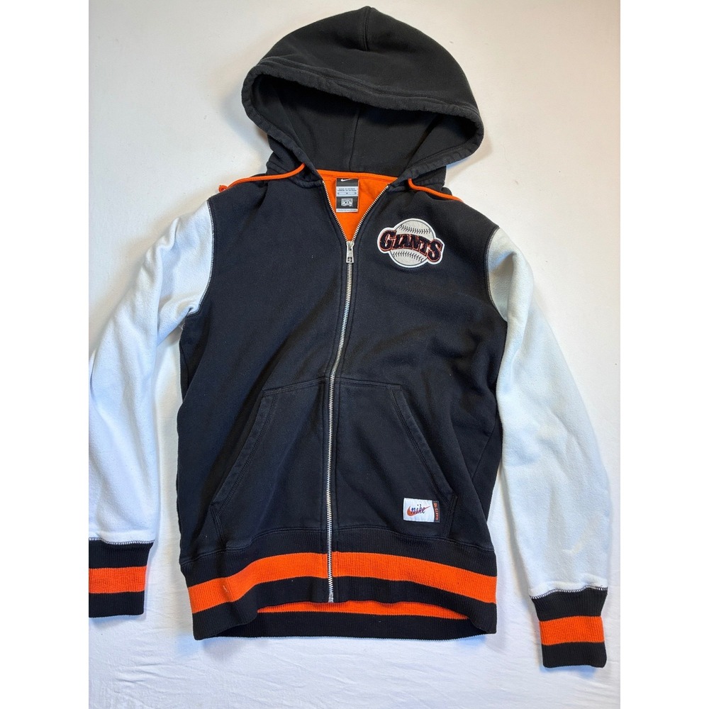 Nike Giants Cooperstown Hooded Full Zip Sweatshirt Men's Medium Black